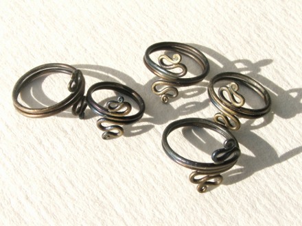 Wrought Iron Rings by M.Pontynen