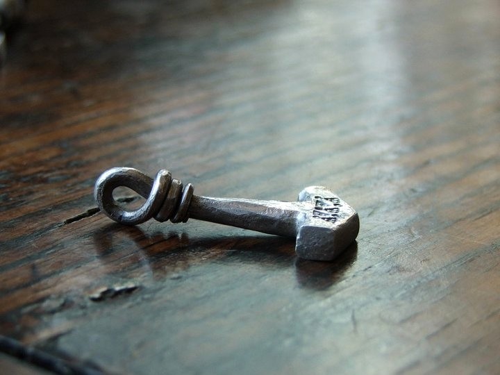 Silver Thor's hammer by M.Pontynen
