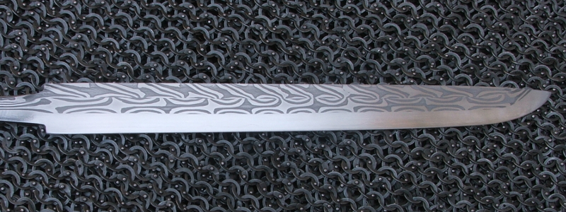Pattern welded Seax blade